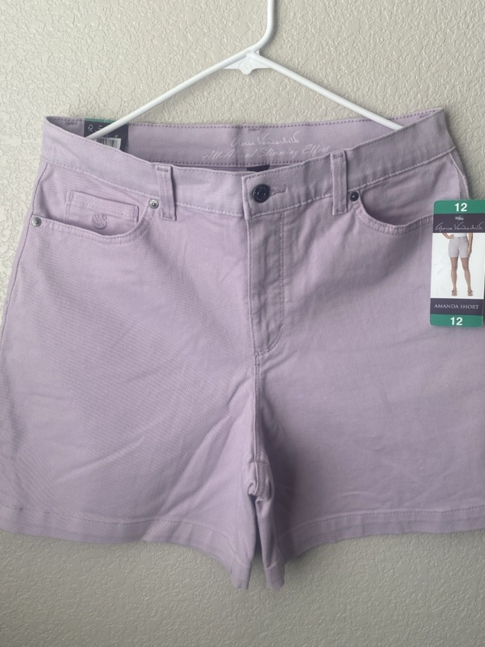 Gloria Vanderbilt Amanda Short Lavender Kiss Women's